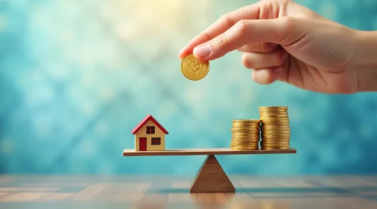 Concept d'optimisation des frais d'assurance vie avec représentation symbolique de l'épargne