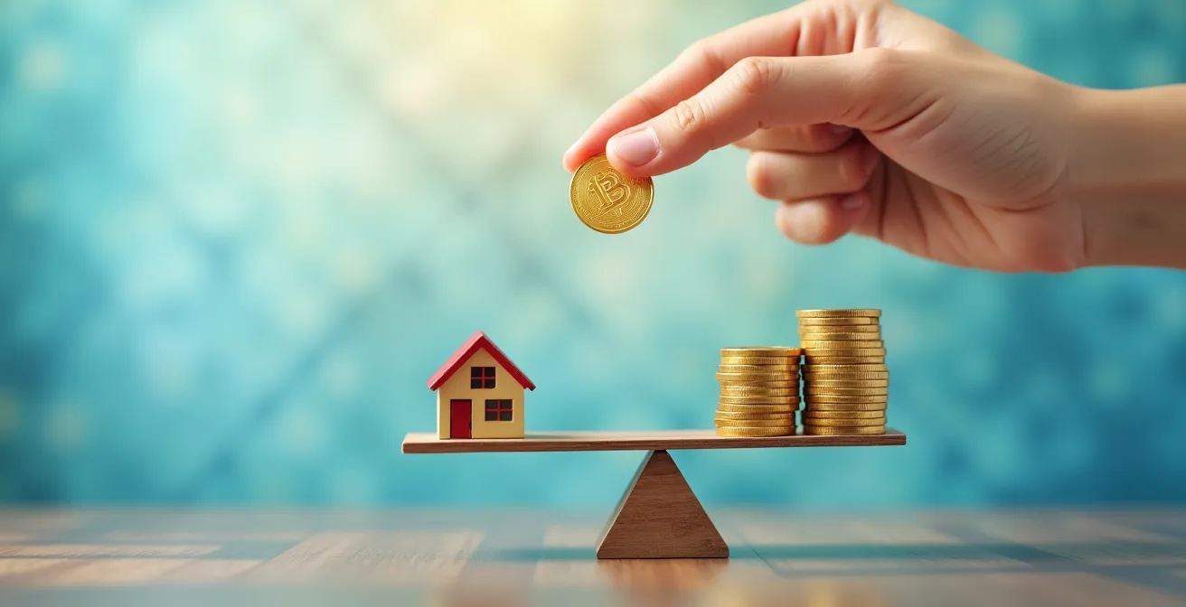 Concept d'optimisation des frais d'assurance vie avec représentation symbolique de l'épargne